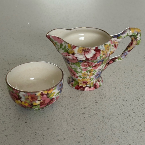 James Kent Du Barry Chintz Cream & Sugar - Picture 10 of 10